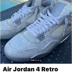 Air Jordan 4 Retro Laser 2015 size 12 white with box